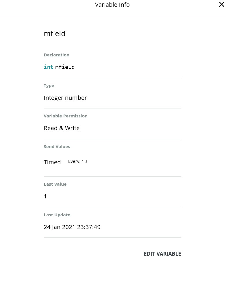 Magnetic Field Variable