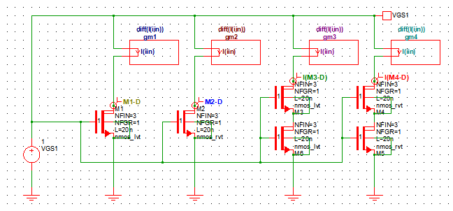 figure 19 7nm finfet model schematic 7nm nmos common g d single_stacked